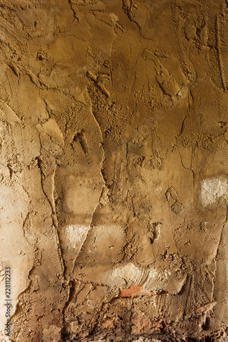 Cuadro en lienzo The surface is roughly decorated with cement mortar
