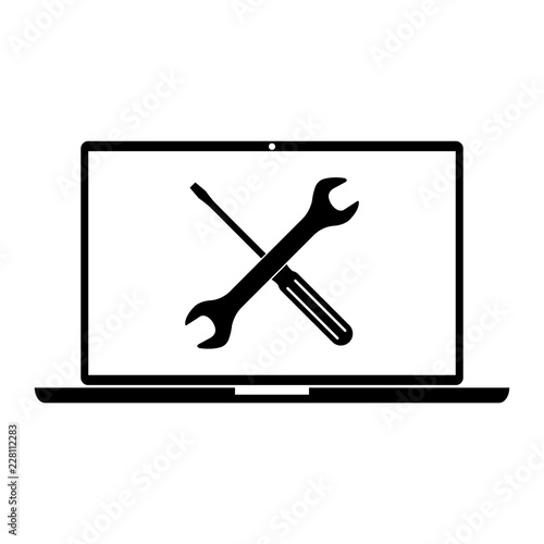 Repair gadgets icon, logo on white background