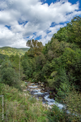 Rugged mountain river.