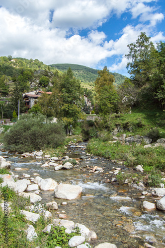 Rugged mountain river. Spain
