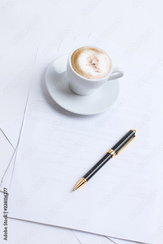 workplace of the businessman. the business concept. workplace of the businessman. the business concept.