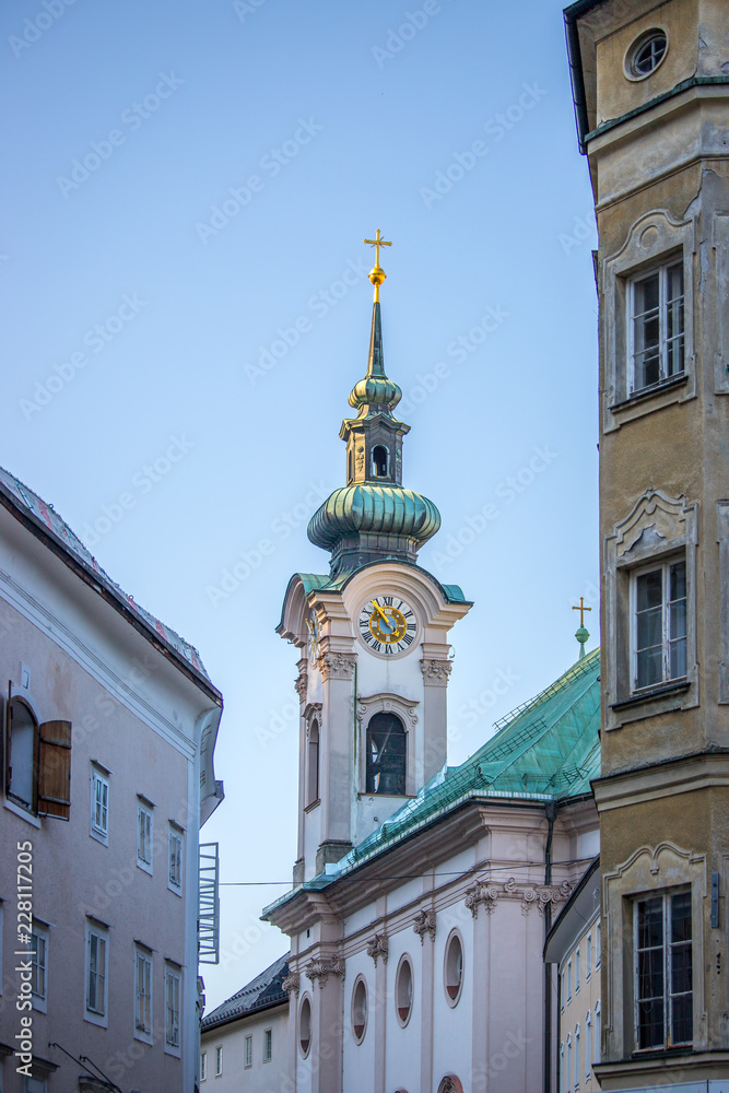 Fototapeta premium Sebastianskirche in Linzergasse
