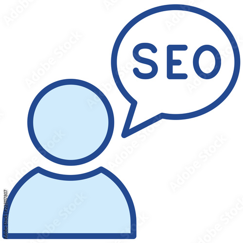 SEO Marketing Experte Vector Icon Illustration