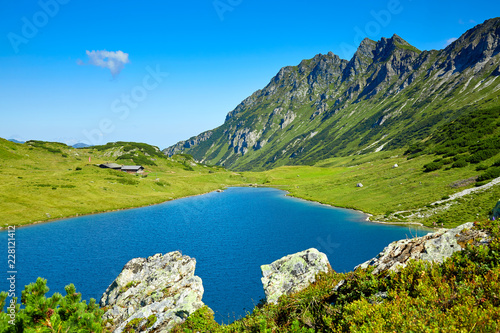 Wonderful landscape in austrian alps photo