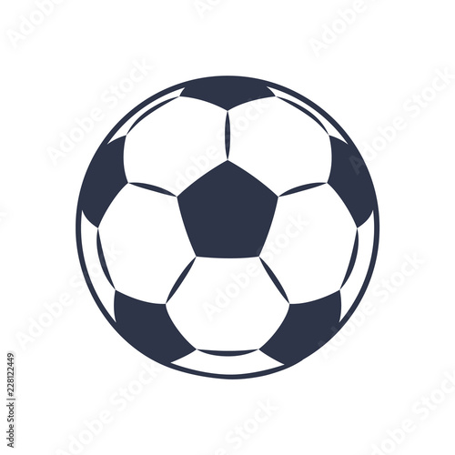 Footballers Ball Closeup  Vector Illustration