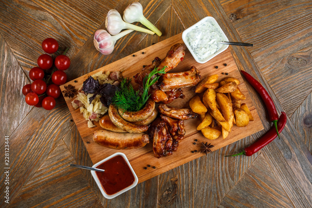 Fototapeta premium Snacks for beer