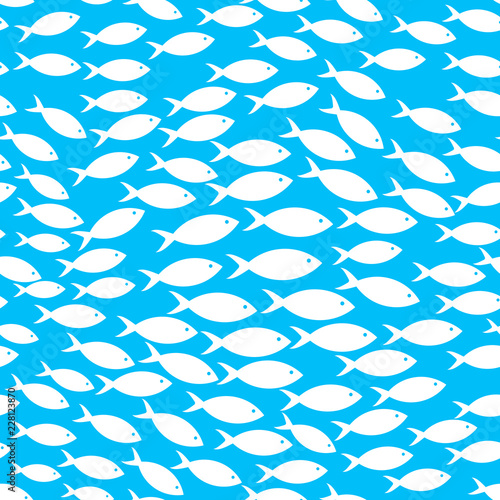 School of fish. Clipart image isolated on white background