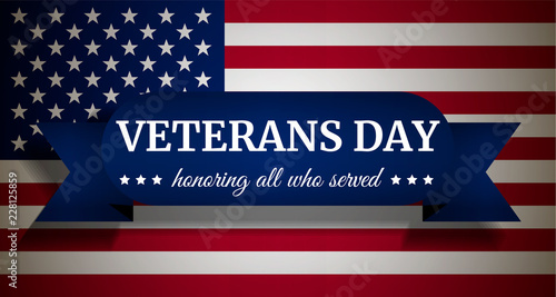Usa veterans day concept background. Realistic illustration of usa veterans day vector concept background for web design