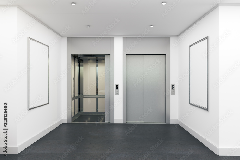Modern interior with lift Modern interior with lift