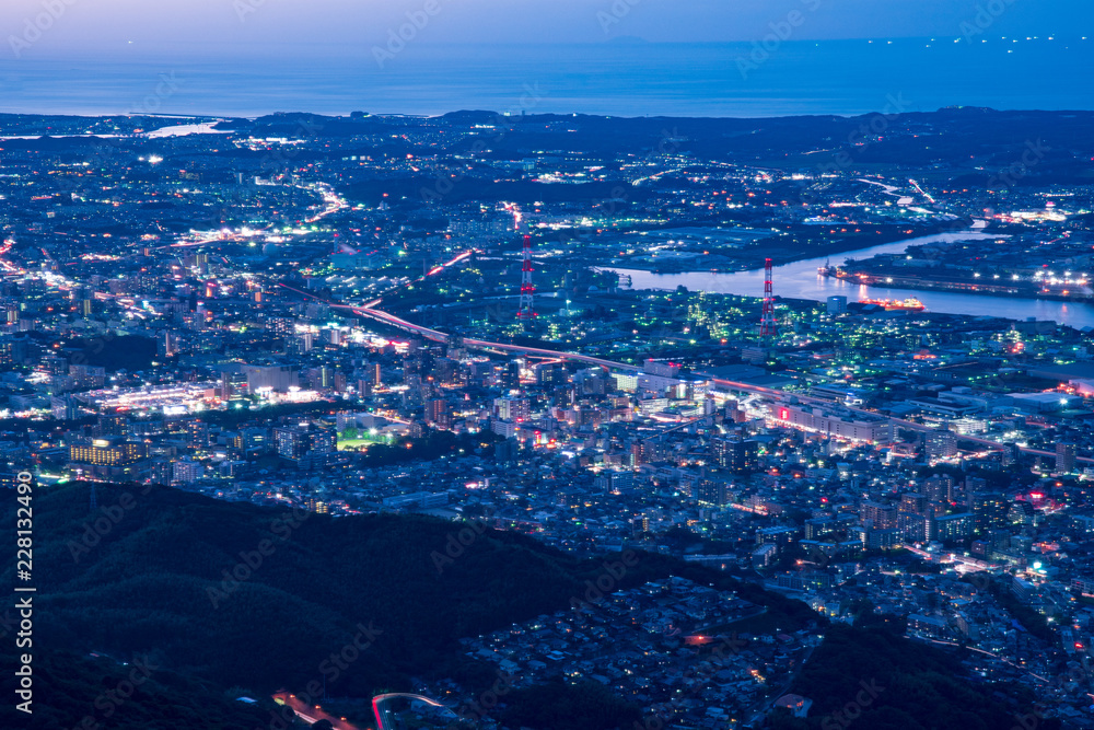 Fototapeta premium 新日本三大夜景（皿倉山展望台）