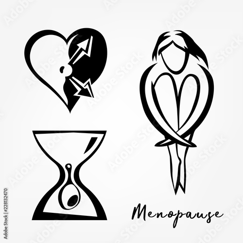 Menopause vector icon