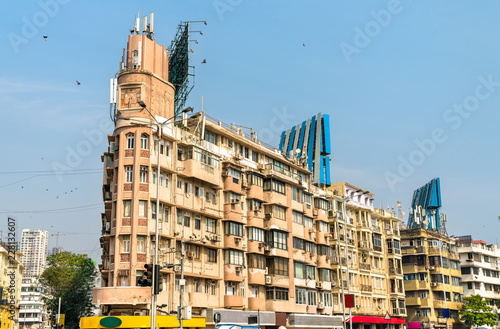 Historical buildings in Girgaon district in Southern Mumbai