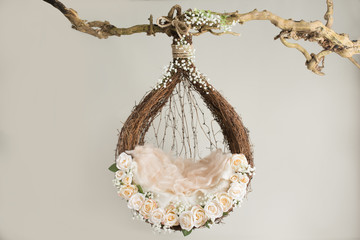 Lovely flower background for newborn baby, concept of newborn baby.