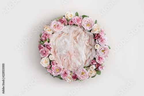 Lovely flower background for newborn baby, concept of newborn baby.
