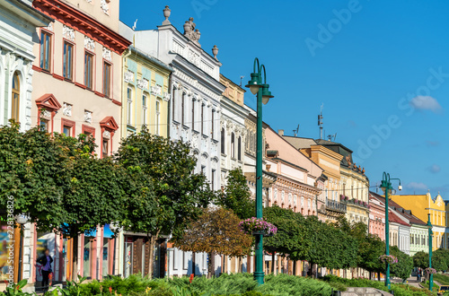 Tableau sur toile Traditional buildings in the old town of Presov, Slovakia