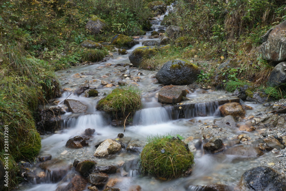 kleiner Bach im Herbst