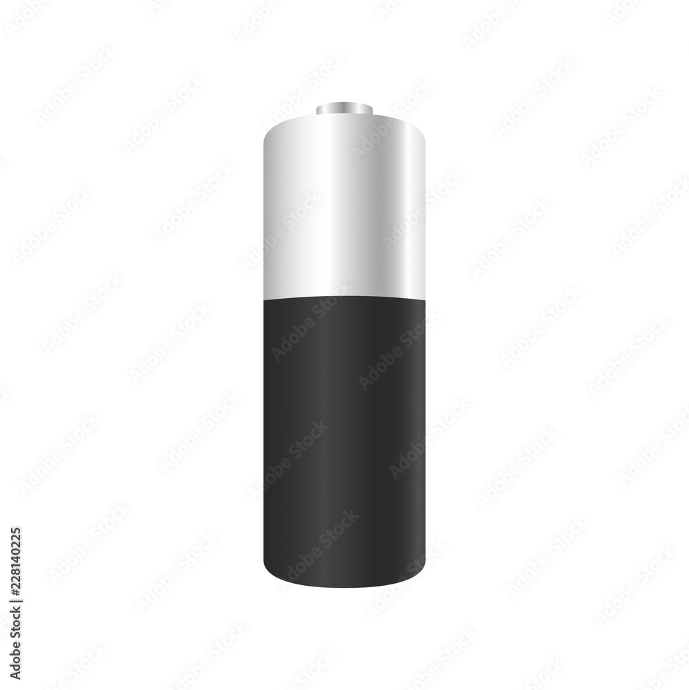 Vector illustration of a battery. Vector illustration of a battery.
