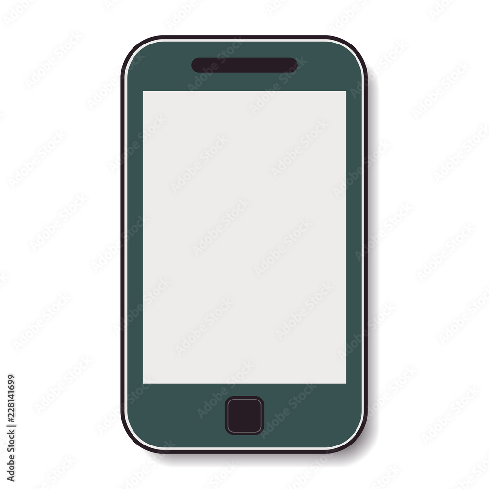 Mobile phone with a clean screen Mobile phone with a clean screen