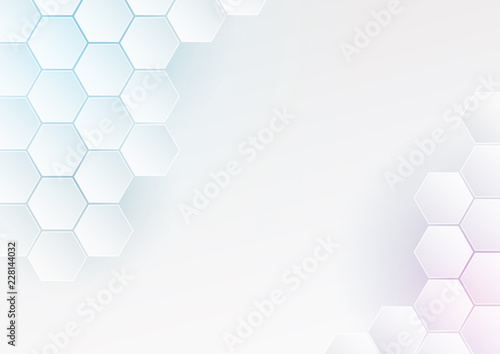 White light colored octagon honeycomb background
