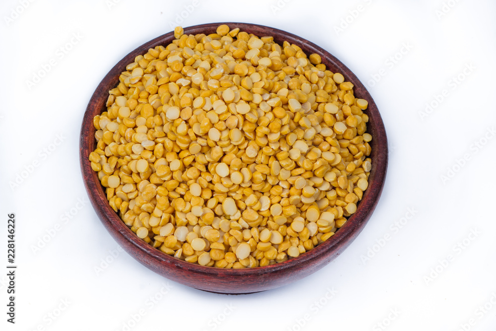 Chickpea Lentils seeds isolated on white background. Chickpea Lentils seeds isolated on white background.