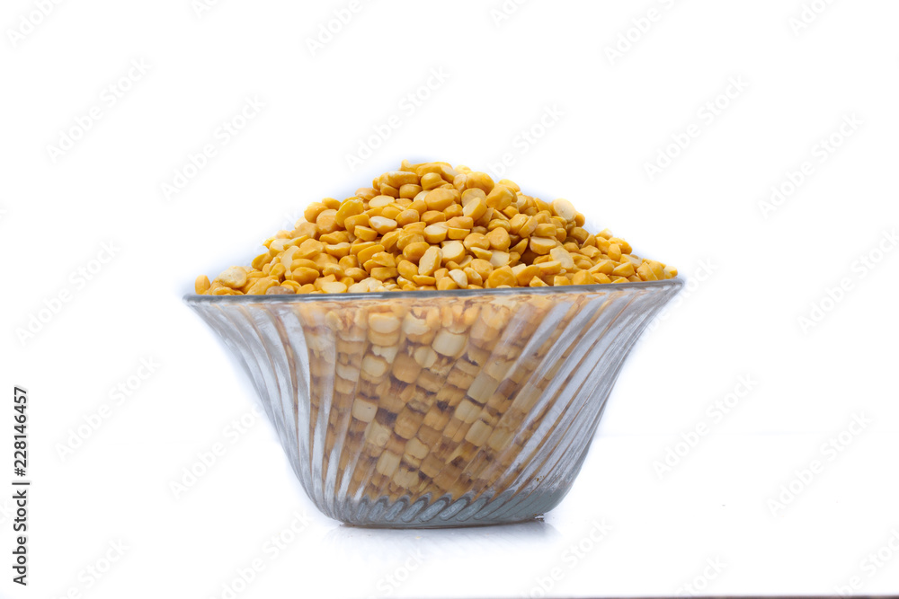 Chickpea Lentils seeds isolated on white background. Chickpea Lentils seeds isolated on white background.