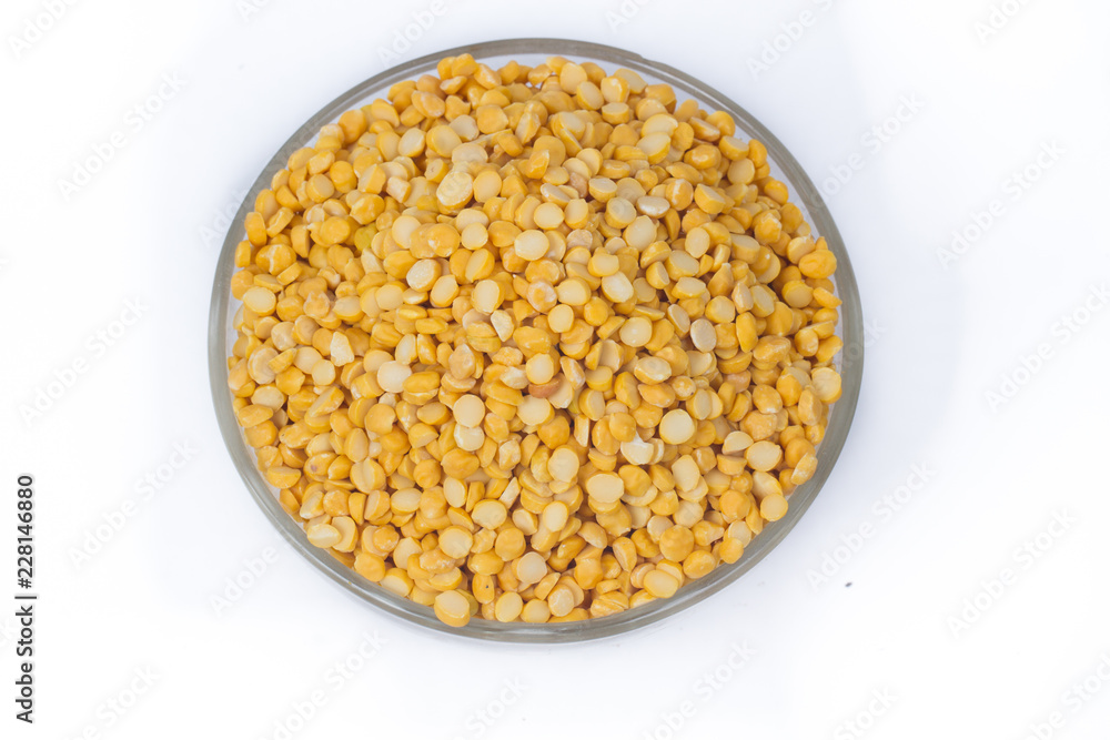 Chickpea Lentils seeds isolated on white background. Chickpea Lentils seeds isolated on white background.
