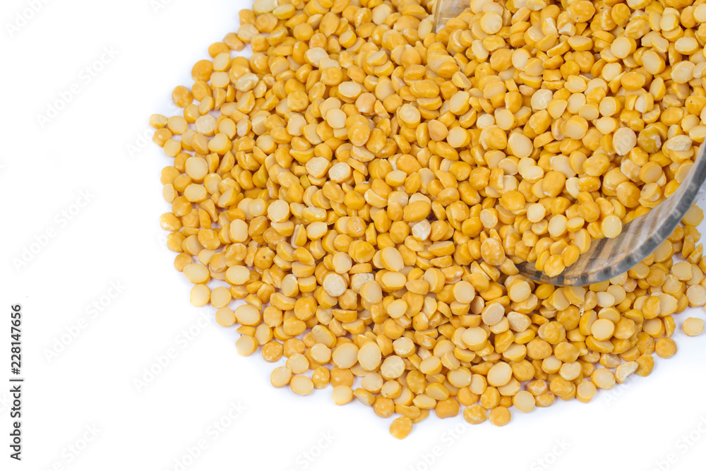 Chickpea Lentils seeds isolated on white background. Chickpea Lentils seeds isolated on white background.