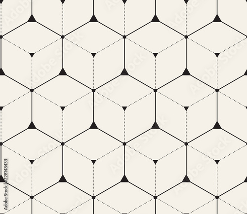 Seamless Pattern - modern abstract vector design - repeating geometric elements