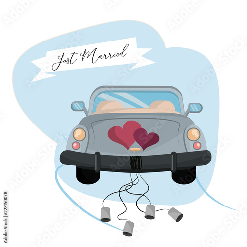 just married cartoon