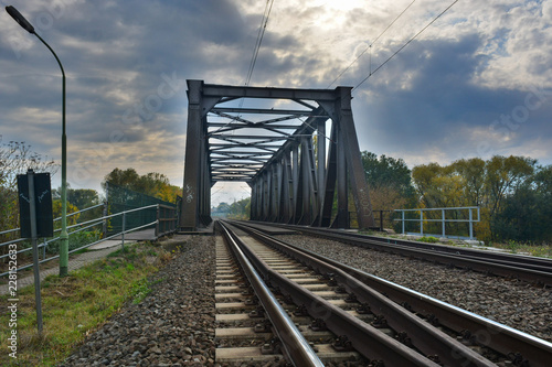 Stahl Eisenbahnbrücke