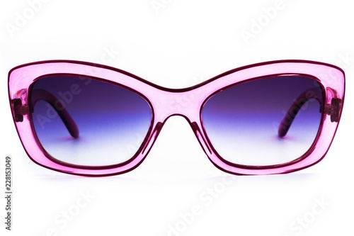 Shady Sunglasses With Transparent Pink Rims