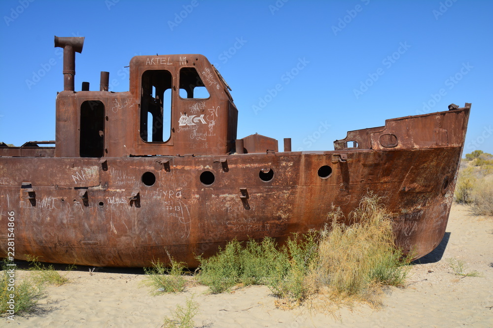 Aral Sea, Moynaq, Uzbekistan - Mer d'Aral, Moynaq, Ouzbékistan