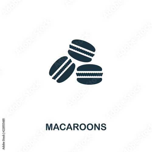 Macaroons icon. Premium style design from coffe shop icon collection. UI and UX. Pixel perfect macaroons icon. For web design, apps, software, print usage.