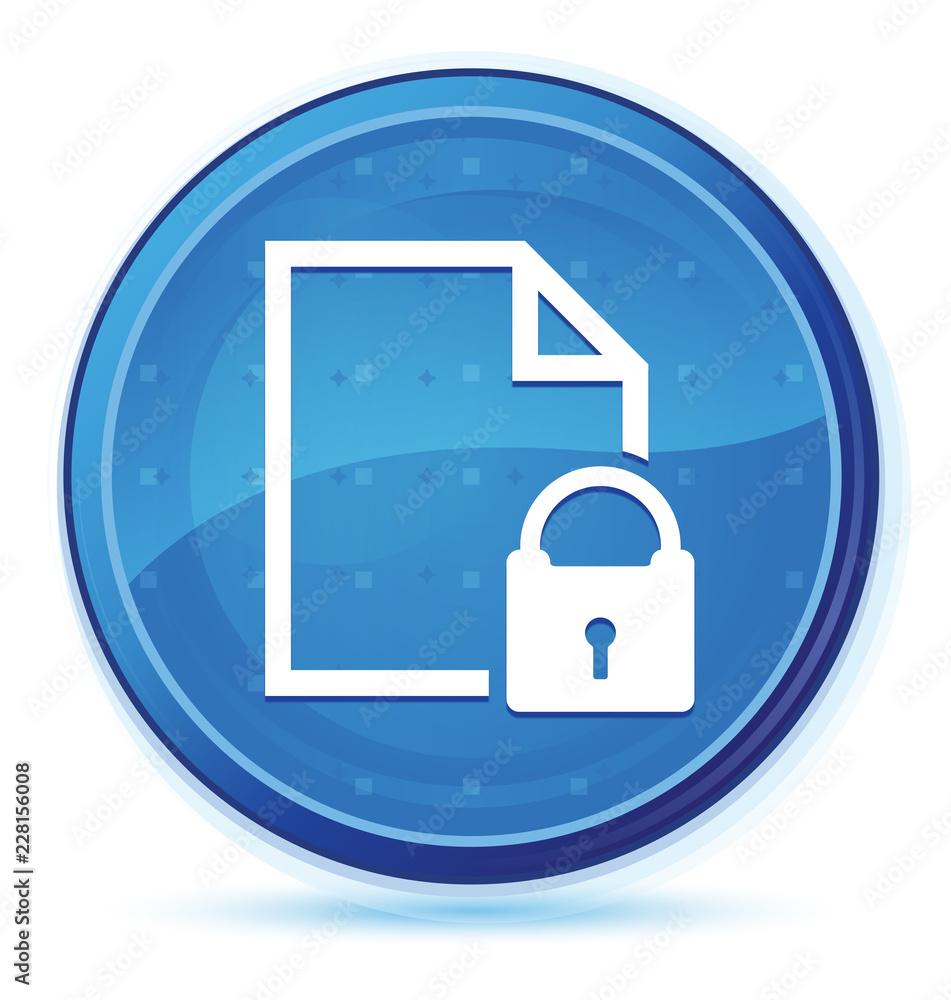 Secure document icon midnight blue prime round button Secure document icon midnight blue prime round button
