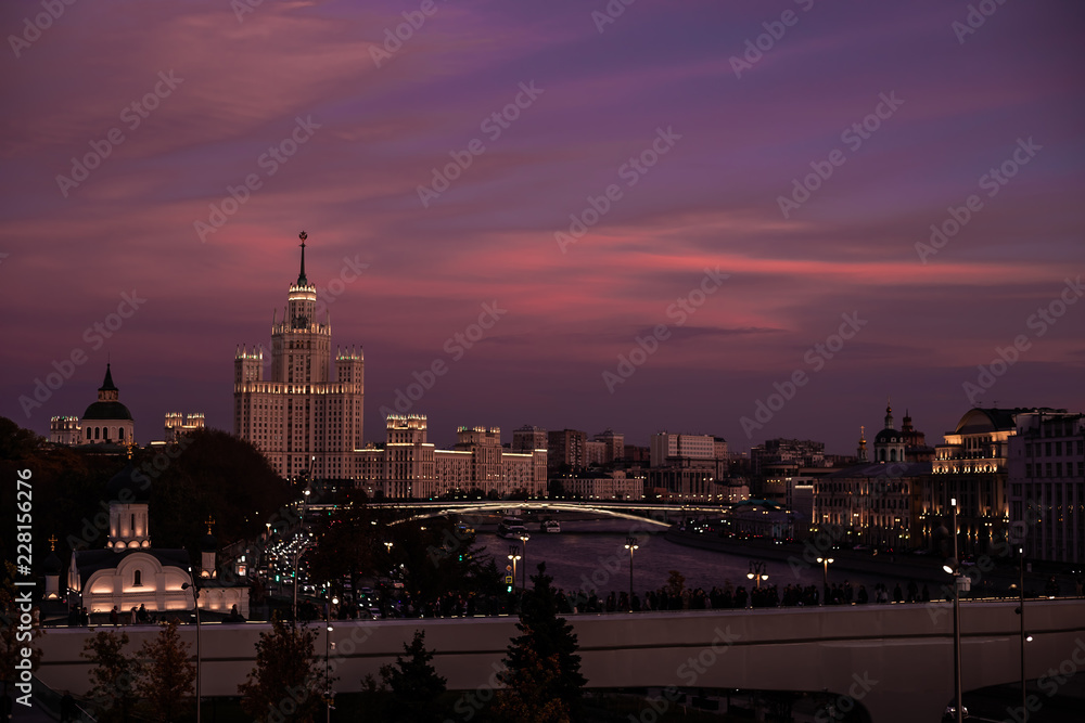 Fototapeta Moscow river view