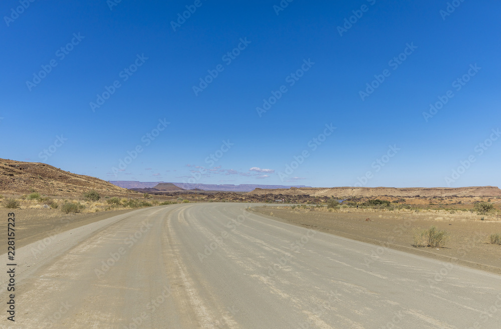 Beautiful roads in the Karas region, Namibia.