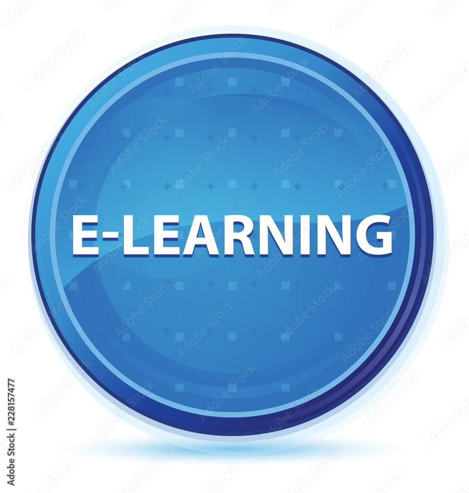 E-learning midnight blue prime round button E-learning midnight blue prime round button