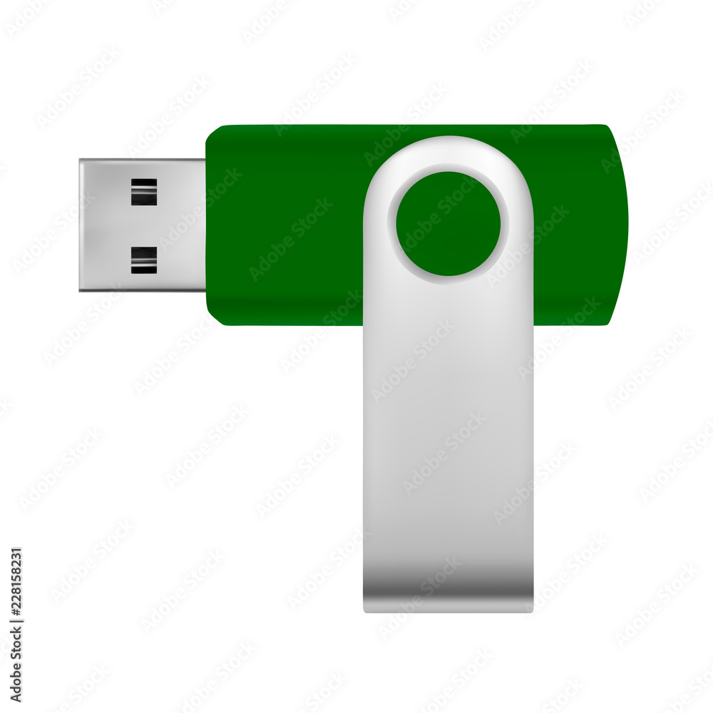 Vektorová grafika „USB flash drive in vector.USB drive in vector.Vector