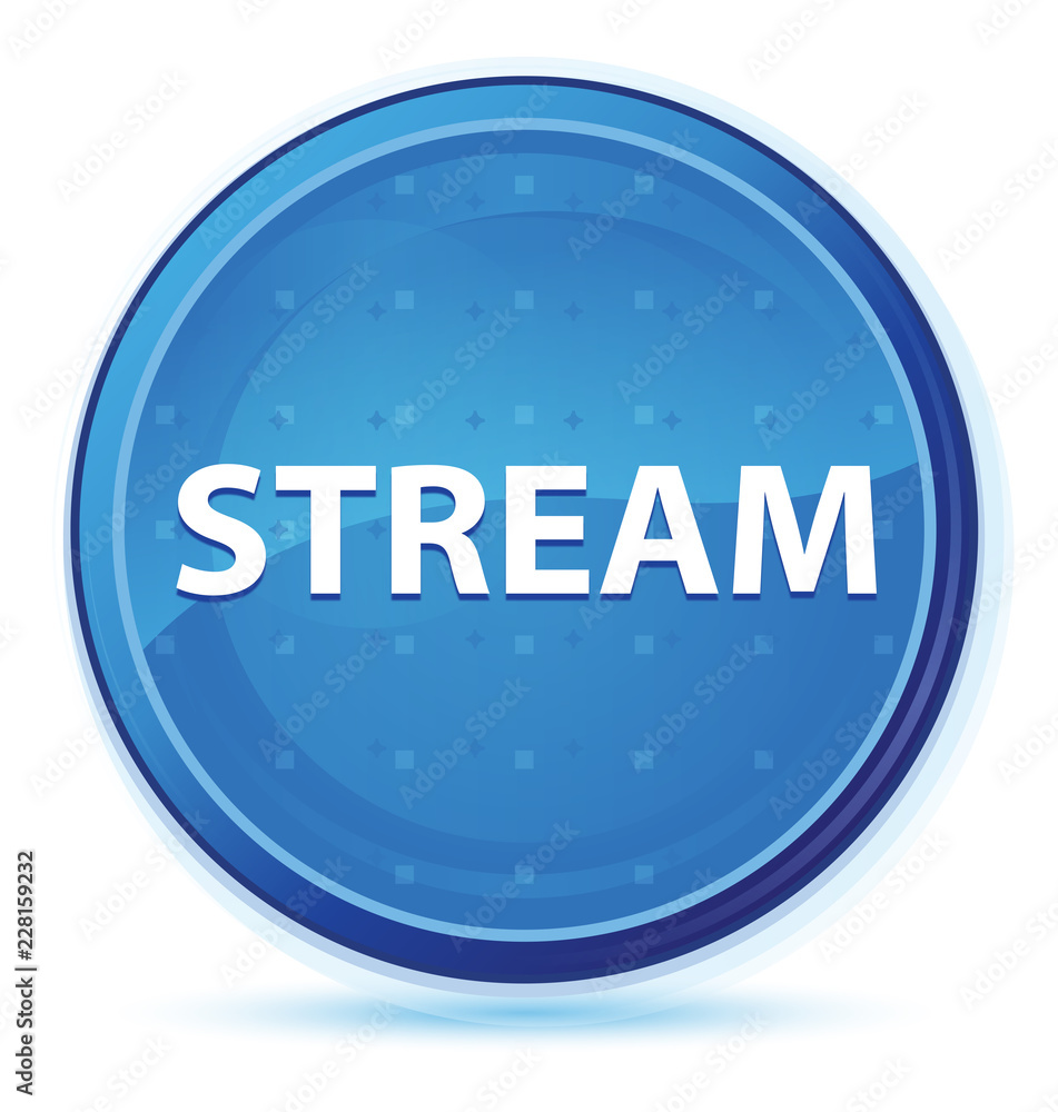 Stream midnight blue prime round button Stream midnight blue prime round button