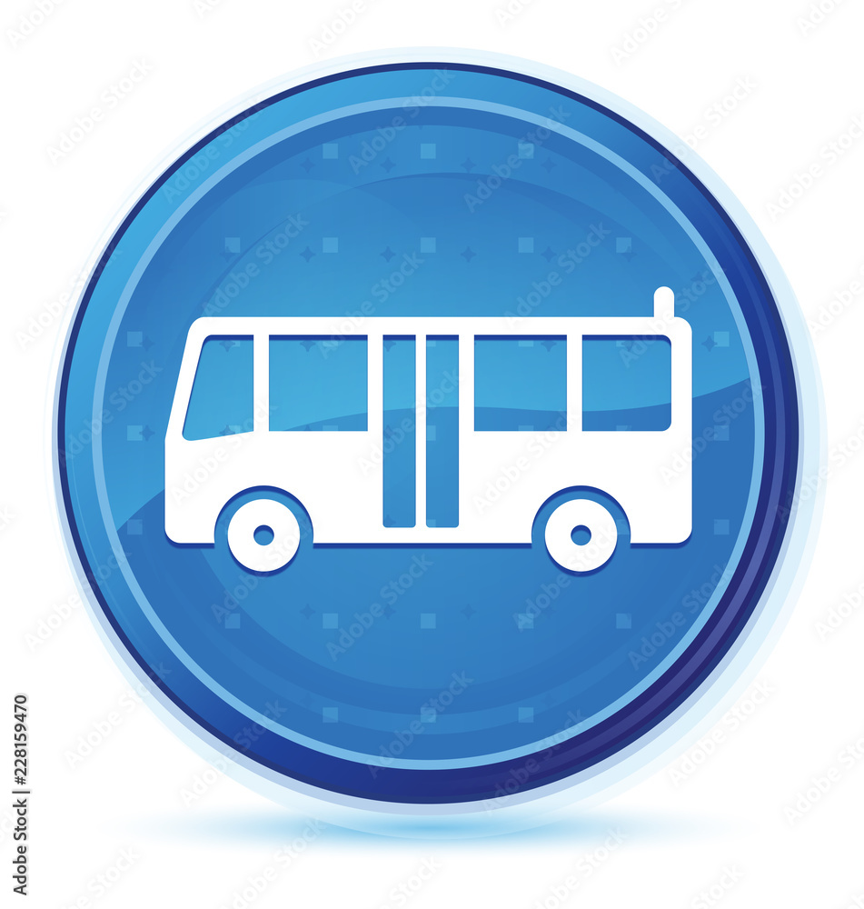 Bus icon midnight blue prime round button Bus icon midnight blue prime round button
