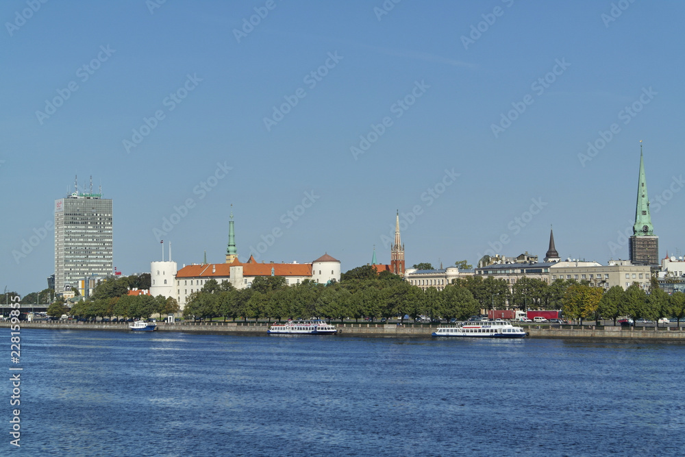 Fototapeta premium view of riga