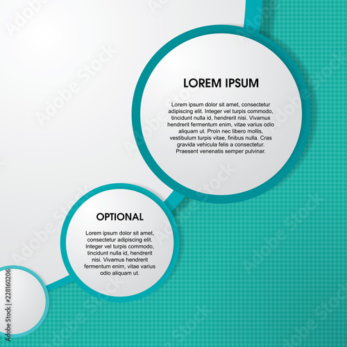 Modern design circle template. For infographics, banner or website.