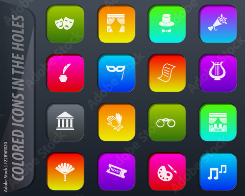 Theater icons set Free Download Theater icons set - GFXLoad