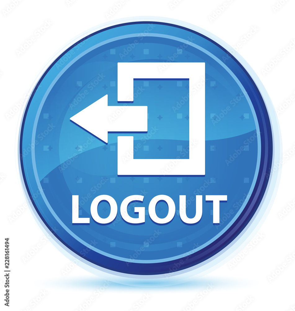 Logout midnight blue prime round button Logout midnight blue prime round button