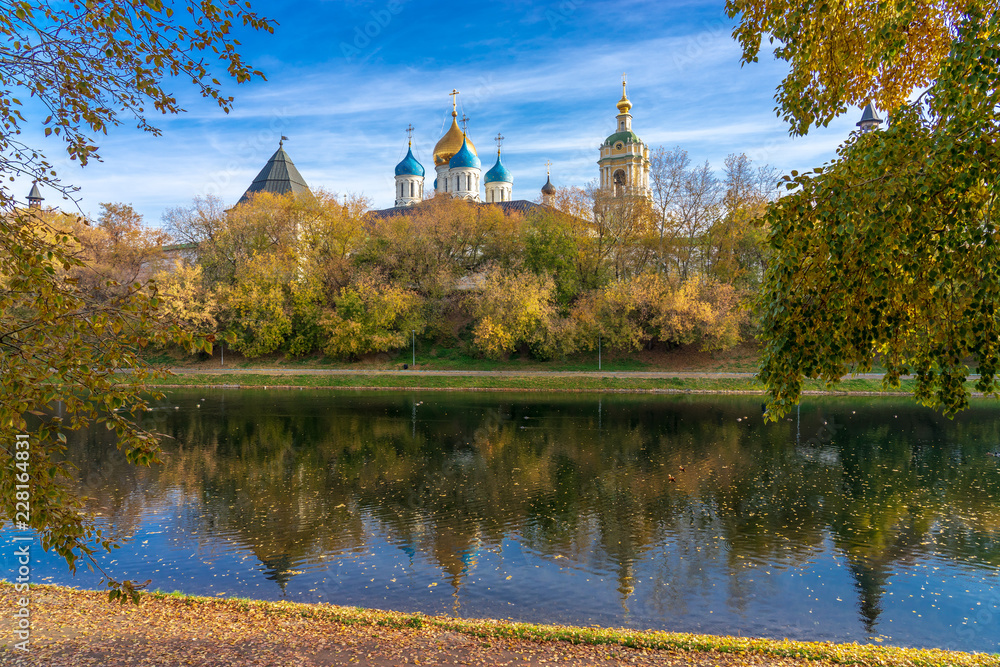 Novospassky monastery. Autumn. Moscow, Russia Novospassky monastery. Autumn. Moscow, Russia