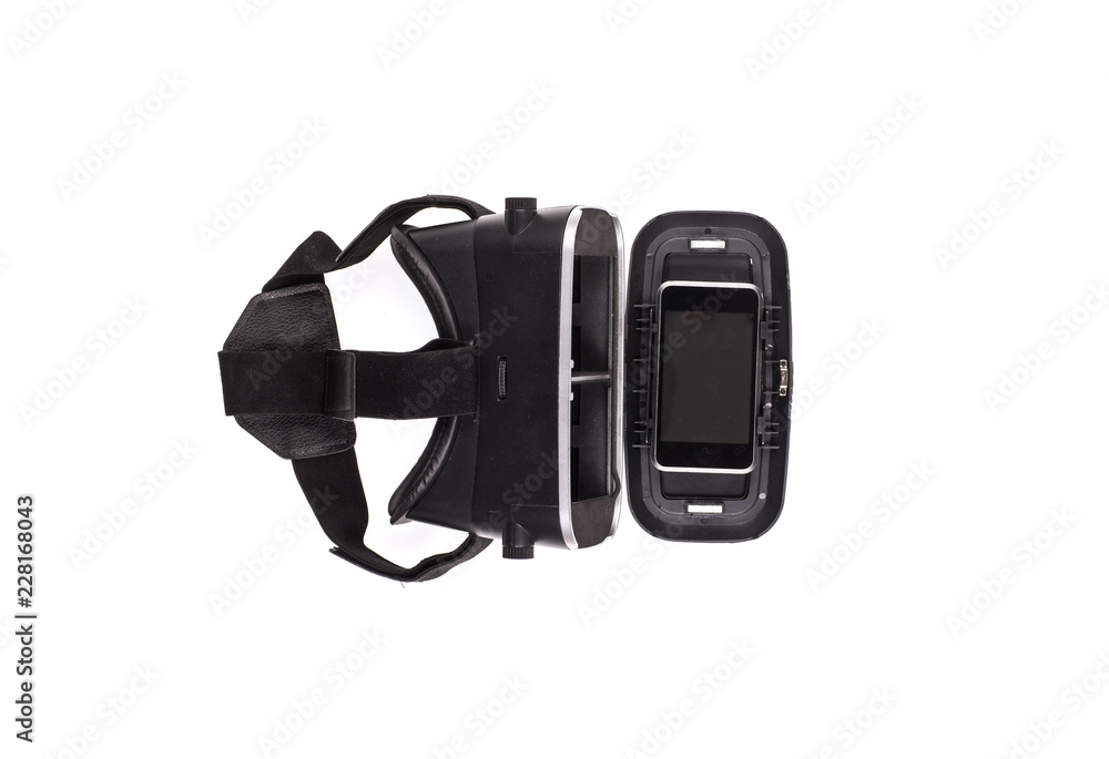 Fototapeta premium VR glasses on white isolated background