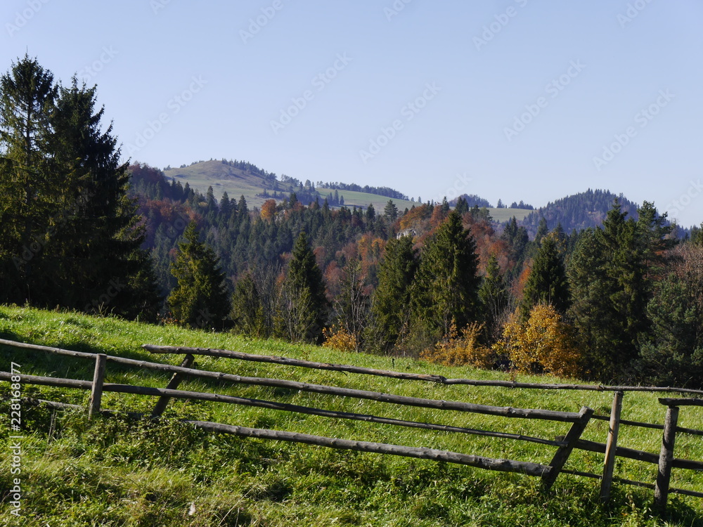 Piękna polska jesień w Pieninach