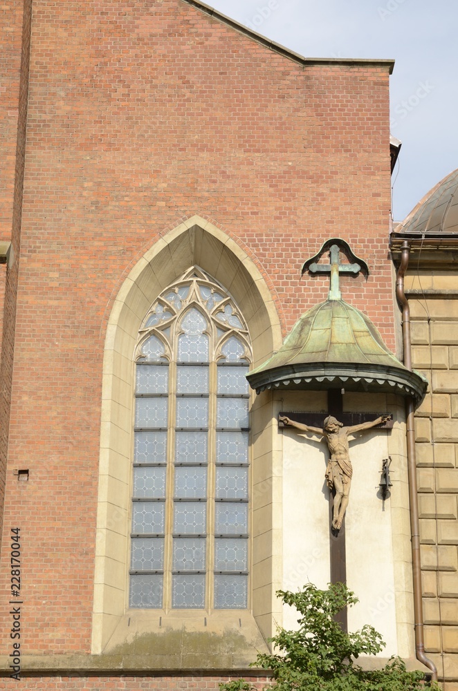 Christ on cross at church in Krakow, Poland Christ on cross at church in Krakow, Poland
