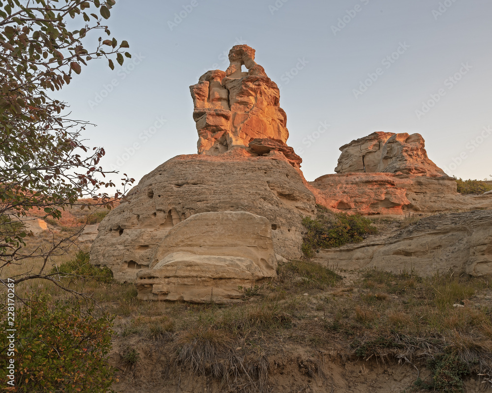 Writing on Stone Provincial Park at Dawn
