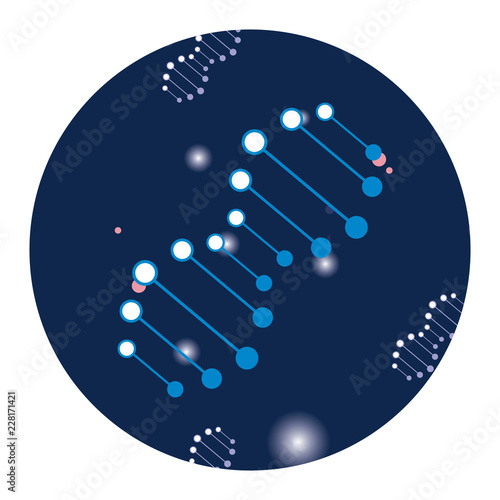 dna genetic material science sticker